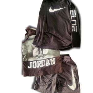 Boys Nike Outfit long sleeve,sleeveless shirt,shorts